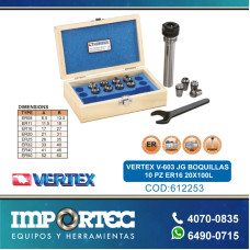 VERTEX V-603 JG BOQUILLAS 10 PZ ER16 20X100L