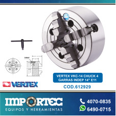 VERTEX VKC-14 CHUCK 4 GARRAS INDEP 14