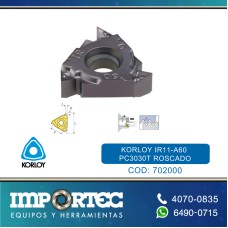KORLOY INSERTO ROSCADO IR11-A60 PC3030T