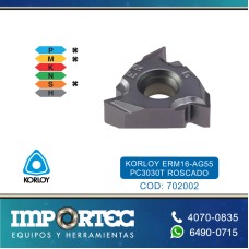 KORLOY INSERTO ROSCADO ERM16-AG55 PC3030T