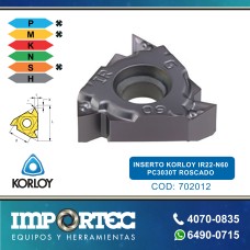 KORLOY INSERTO ROSCADO IR22-N60 PC3030T