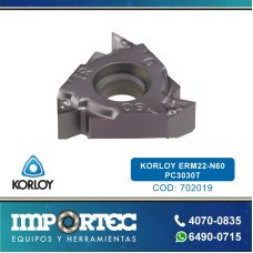 KORLOY INSERTO ROSCADO ERM22-N60 PC3030T