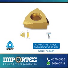 KORLOY INSERTO ROSCADO VERTICAL VETR300F CN20