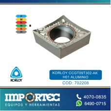 KORLOY CCGT09T302-AK H01 ALUMINIO