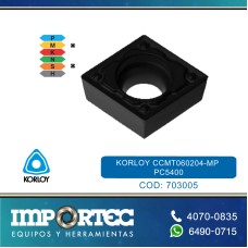 KORLOY CCMT060204-MP PC5400 P/BARRENO
