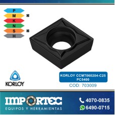 KORLOY CCMT060204-C25 PC5400 P/BARRENO