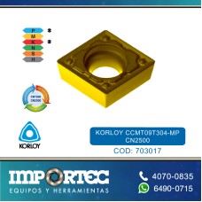 KORLOY CCMT09T304-MP CN2500 P/BARRENO