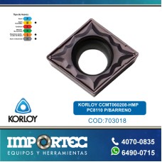 KORLOY CCMT060208-HMP PC8110 P/BARRENO