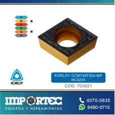 KORLOY CCMT09T304-MP NC3225 P/BARRENO