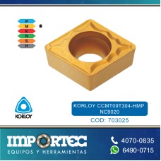 KORLOY CCMT09T304-HMP NC9020--LIQUIDACION--