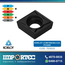 KORLOY CCMT09T304-C25 PC5400 P/BARRENO