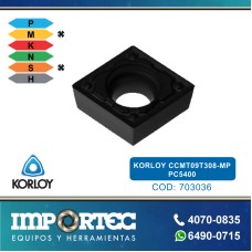KORLOY CCMT09T308 MP PC5400 P/BARRENO