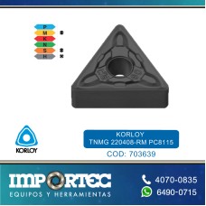 KORLOY TNMG 220408-RM PC8115 TRIANGULO