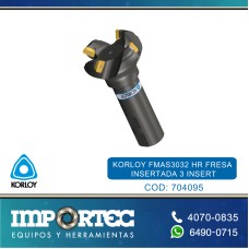 KORLOY FMAS3032 HR FRESA INSERTADA 3 INSERT