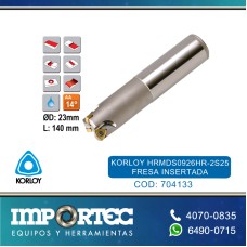 KORLOY HRMDS0926HR-2S25 FRESA INSERTADA
