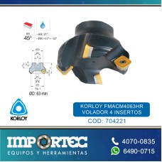 KORLOY FMACM4063HR VOLADOR 4 INSERTOS