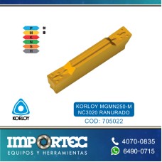 KORLOY MGMN250-M NC3020 RANURADO