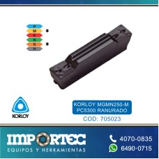 KORLOY MGMN250-M PC5300 RANURADO