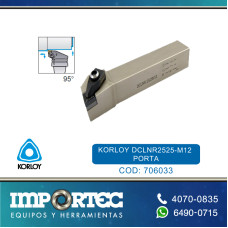 KORLOY DCLNR2525-M12 PORTA CUADRADO