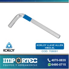 KORLOY LLAVE ALLEN HW23,8L