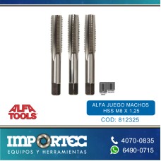 ALFA JUEGO MACHOS HSS M8 X 1,25