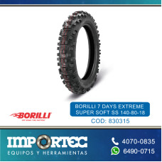 BORILLI 7 DAYS EXTREME SUPER SOFT SS ROJA 140-80-18