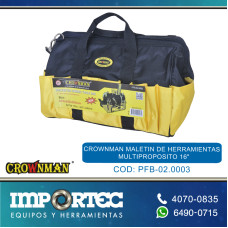 CROWNMAN MALETIN DE HERRAMIENTAS  MULTIPROPOSITO 16
